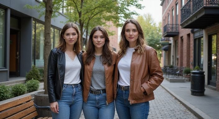 Een groep vrouwen staat samen op een straat in de stad en wil graag neuken in Oost-Vlaanderen.