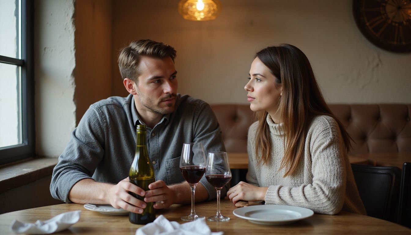 stel geniet van wijn