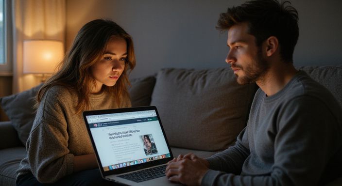 Een vrouw en man werken geconcentreerd op hun laptops in een kamer.